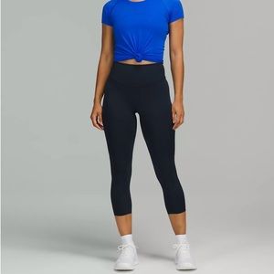 LULULEMON Run Base Pace High Rise Leggings 23 inch Black Women’s Size 4